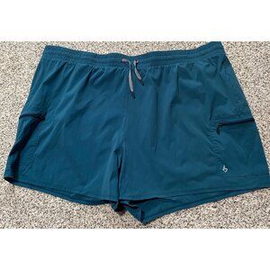 TORRID Happy Camper Teal Blue Shorts Athletic Size 5X Women Pockets Stretch